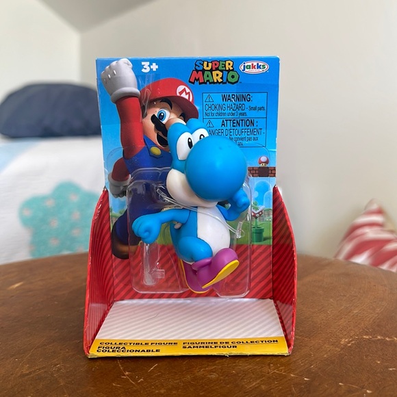Nintendo Other - 3/$20 New in Box 2022 JAKKS Mario Bros. Light Blue Yoshi